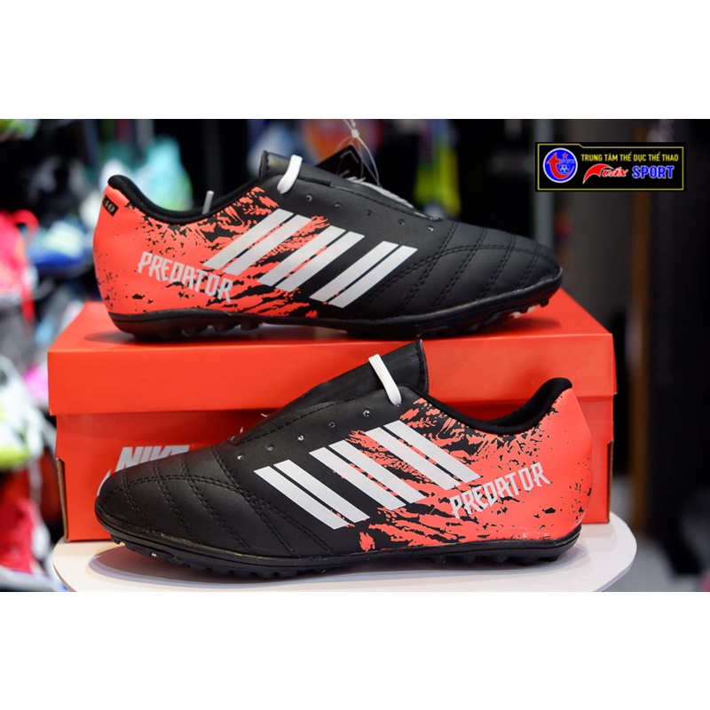 Giày đá bóng predator 3D - Đen Cam(size39-43)