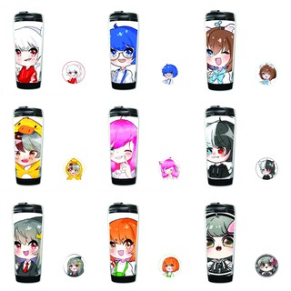 Bình nhựa đựng nước in hình HERO TEAM Simmy Phong cận Siro Mr Vịt Sammy Đào Timmy Kairon Timy Kamui chibi ngẫu nhiên