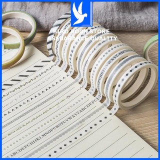Combo 5 cuộn băng dính Washi tape trang trí đáng yêu 💕𝑭𝒓𝒆𝒆𝒔𝒉𝒊𝒑💕