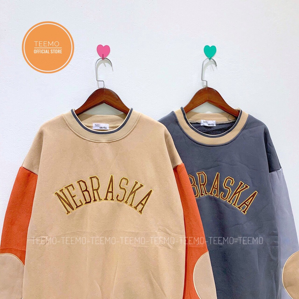 Áo sweater phối màu tay,áo nỉ unisex nam nữ chất dày dặn thu đông 2110A03 (Có sẵn/ảnh thật) | BigBuy360 - bigbuy360.vn