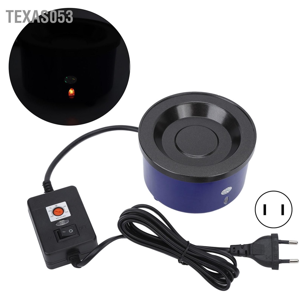 Hàng HOT Bếp nấu keo nến bằng điện dành cho mở rộng tóc Nhiệt độ không đổi Làm nóng nhanh 110‑240V【Texas053】