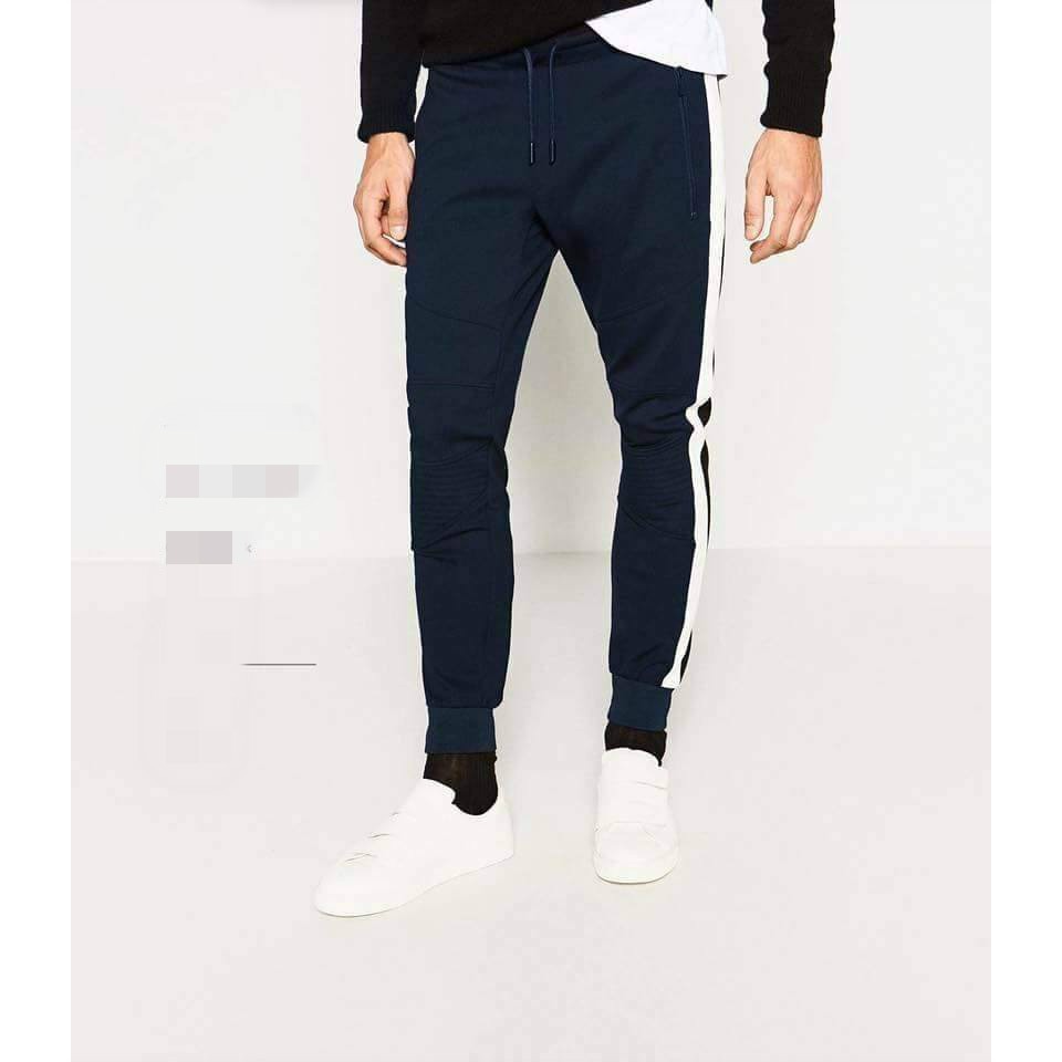 Quần Jogger UNISEX, quần thể thao nam phối sọc B061