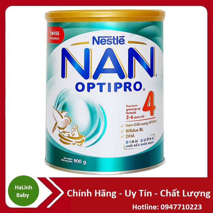 Sữa bột Nan optipro Kid 4 900g ( Mẫu Mới ) :