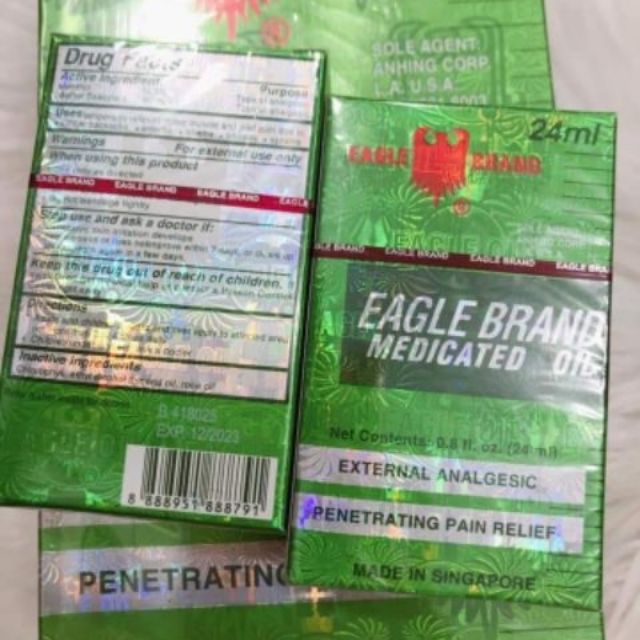 Dầu Nước Xanh 2 Nắp Singapore