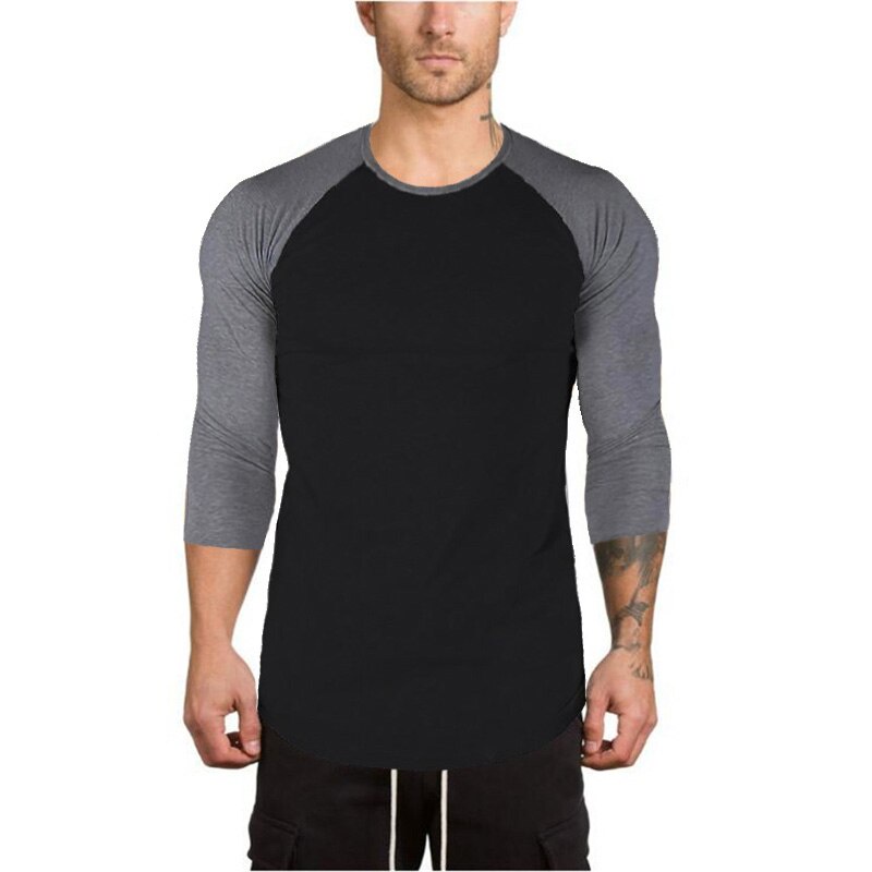 Áo thun nam tay lửng cổ tròn thiết kế thời trang