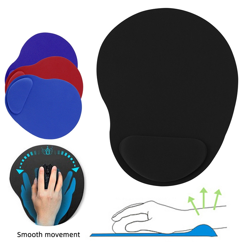 Comfortable Mouse Pad Mat with Gel Wrist Rest / Support Protect Desk Mouse Pad / Non Slip Mice Mat