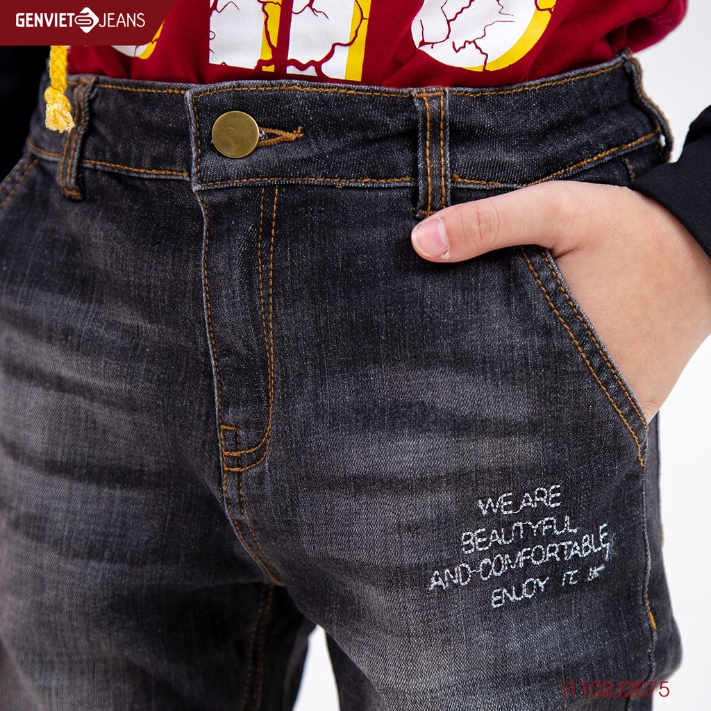 Quần Dài Jeans Bé Trai Thời Trang Genviet I1102J2075