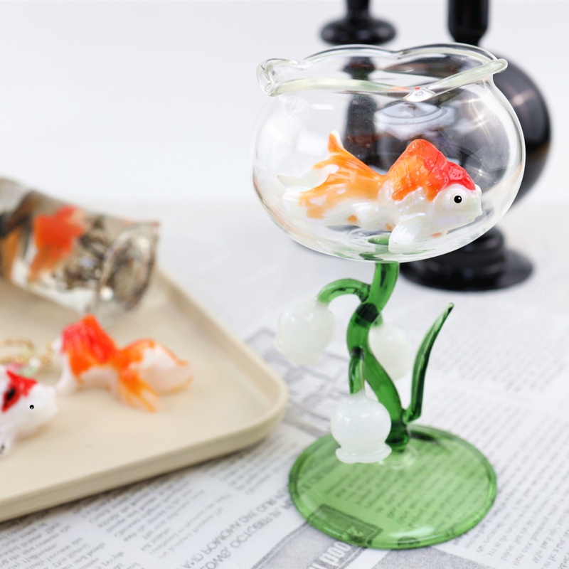 Set 2 Khuôn Silicone Hình Cá Vàng 3D Làm Móc Khóa