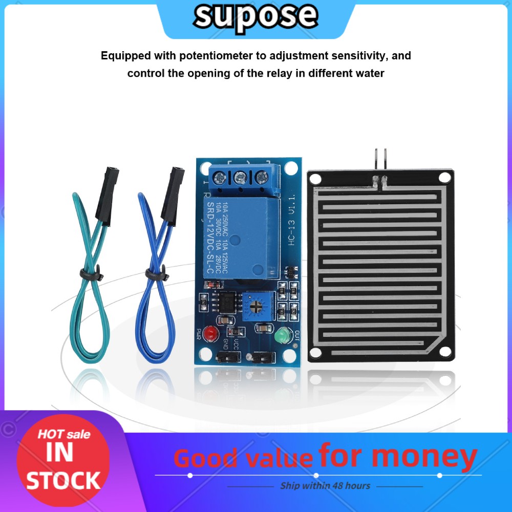 SENSOR Mô Đun Cảm Biến Mưa Supose 12v