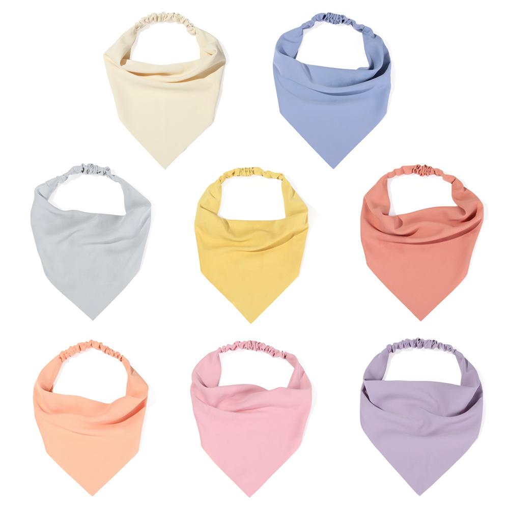 Băng Đô Turban Màu Trơn Hình Tam Giác Dành Cho Nữ