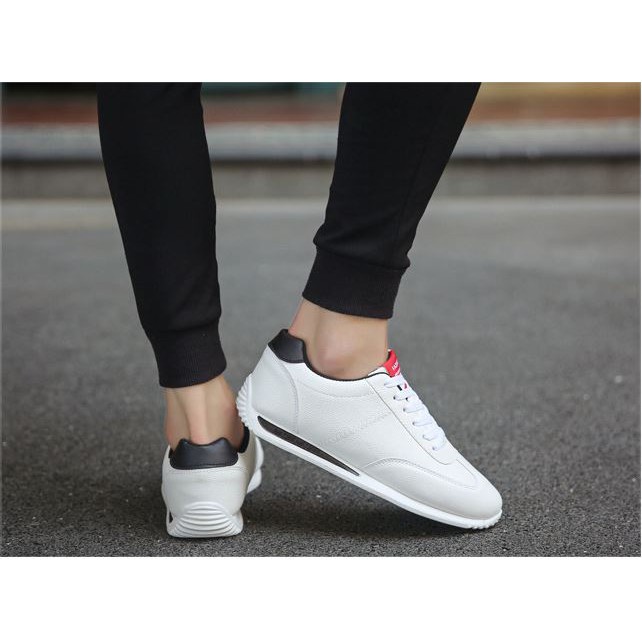 [💥FREESHIP💥]Giày Da Trắng Nam Thể Thao Cao Cấp - Giày Nam Cổ Thấp Đẹp Giá Rẻ Trẻ Trung Bảo Hành 12 Tháng | BigBuy360 - bigbuy360.vn