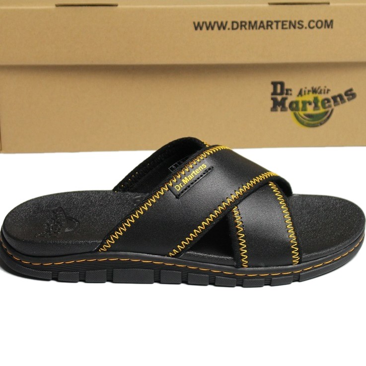 Dép Nam Dr Martens Athens Thong Chính Hãng Nhập ThaiLand, Dép Quai Ngang Da Bò Đế Doctor Fullbox 65Dr8