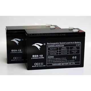 Ắc quy UPS, xe đạp điện Eagle 12V - 9Ah (EG9-12)