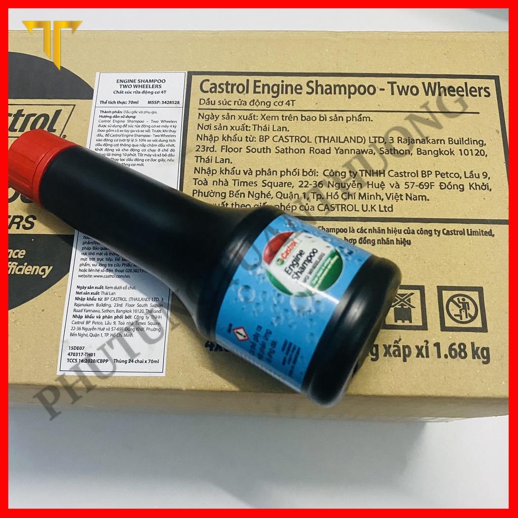 Phụ Gia Súc Rửa Động Cơ Castrol 70ml chính hãng nhập khẩu Thái Lan - Dung Dịch Vệ Sinh Động Cơ Xe Máy Ô Tô