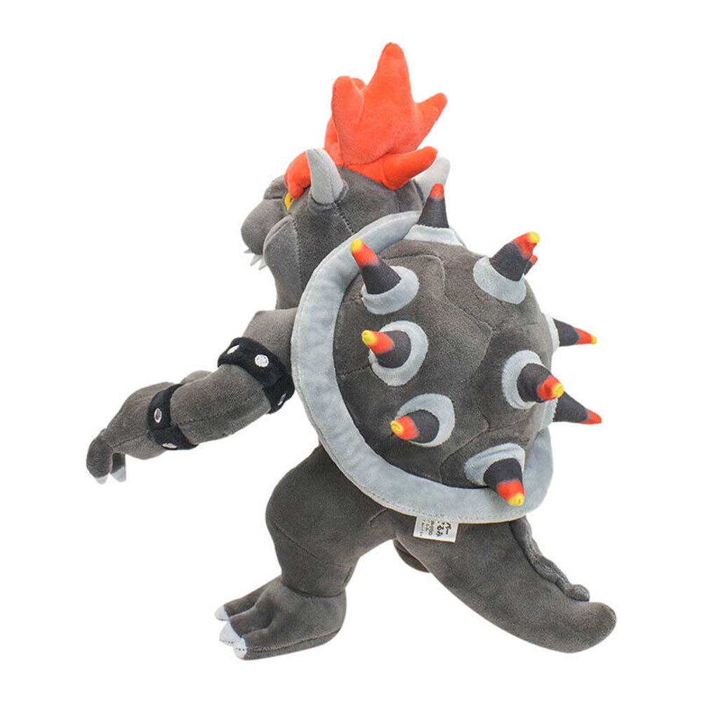 12" Super Mario Bros Fury Bowser Plush Toys Stuffed Doll Birthday Gift