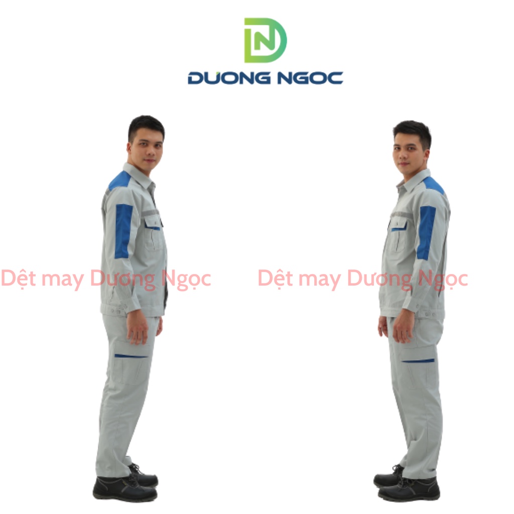 Bảo Hộ Lao Động Quần Áo Công Nhân Nam Nữ Đồng Phục Kỹ Sư BHLĐ Vải Pangrim 2721  Có Túi Hộp, Phản Quang PR02