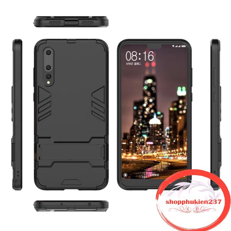 [Freeship toàn quốc từ 50k] ỐP LƯNG HUAWEI P20 PRO ỐP CHỐNG SỐC IRONMAN CÓ GIÁ ĐỠ