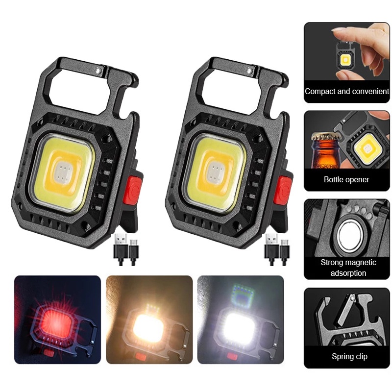 Đèn LED COB Mini Cầm Tay Từ Tính Tiện Dụng Cho Hoạt Động Cắm Trại Ngoài Trời