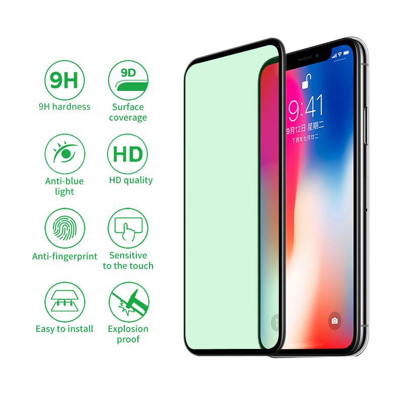 TBTIC Kính Cường Lực Bảo Vệ Màn Hình hd Cho iphone 15 14 13 12 11 pro max mini xr x xs max 8 7 plus