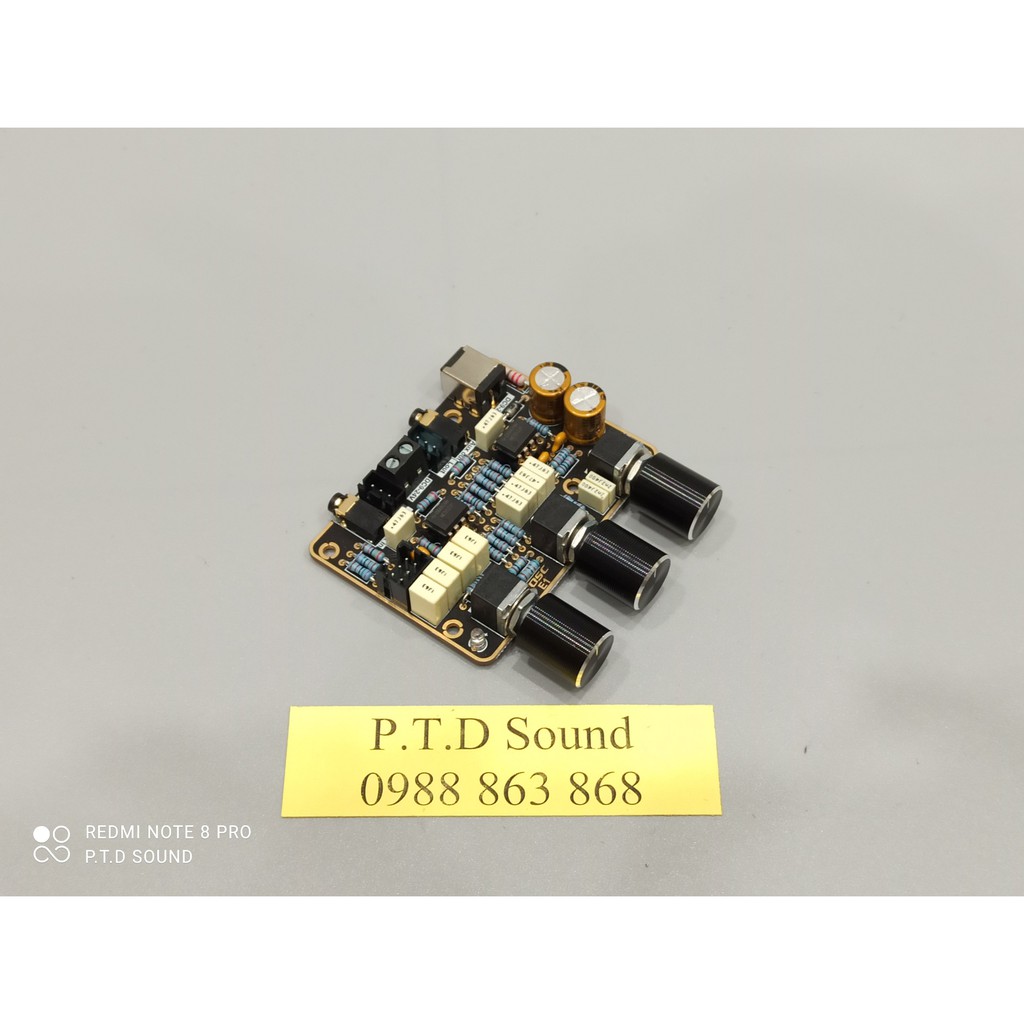 Mạch âm sắc pre amp LQSC Ne 5532 Hifi DC 9 - 12v linh kiện xịn. DIY rề siêu hay từ PTD Sound