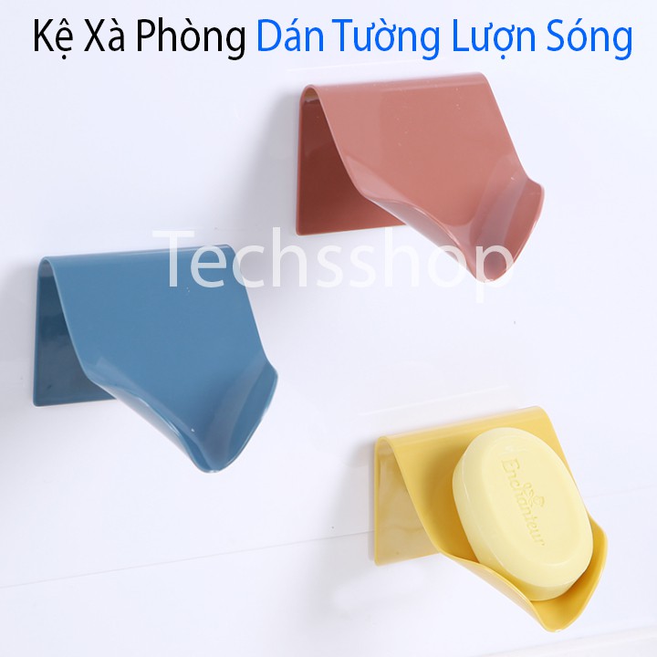 Kệ đựng xà phòng dán tường dạng lượn sóng - Kệ để đồ phòng tắm