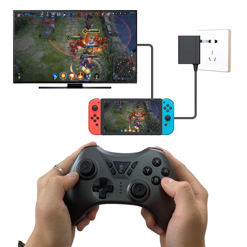 Tay cầm chơi game điện thoại - PC - Laptop - Nintendo switch trang bị DualSock 4.0 kết nối bluetooth