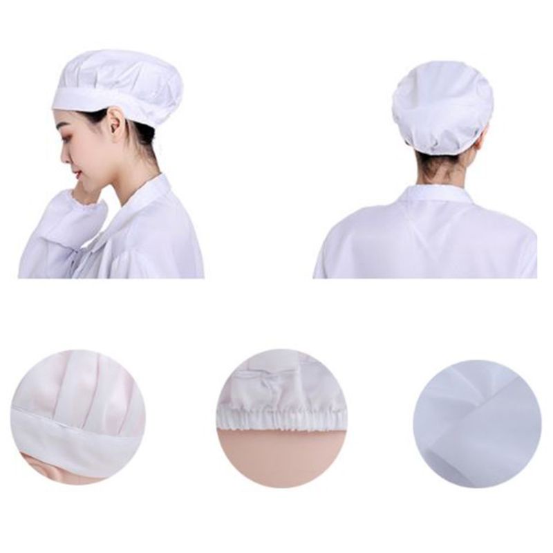 Mũ Bác Sĩ / Y Tá Đàn Hồi Màu Trơn Đa Năng Chống Bụi Bằng Nhung Đào Có Thể Điều Chỉnh Cho Nam Và Nữ