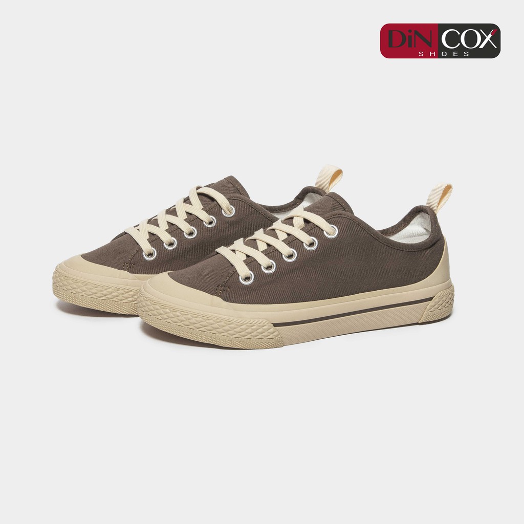 Giày Sneaker Vải Nữ DINCOX C20 Nữ Tính Sang Trọng Chocolate | BigBuy360 - bigbuy360.vn