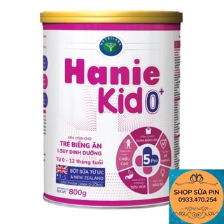 Sữa hanie kid 0+,1+,2+ (900g) mẫu mới.