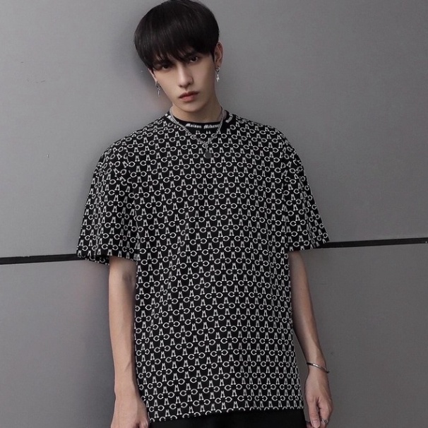 Áo Mikenco Monogram tshirt Chính Hãng Chất Cotton Đẹp, Áo Phông Nam Nữ Mikenko Hoạ Tiết 5D Sành Điệu, Siêu Hot 2022 MK6