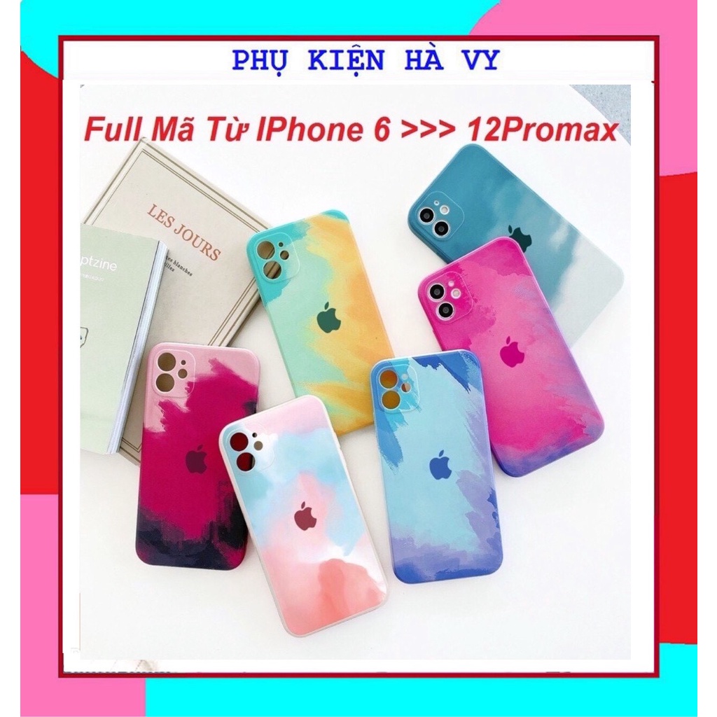 Ốp lưng iphone Water Color loang, giả iphone 12 6/6plus/6s/6splus/7/7plus/8/8plus/x/xr/xs/11/12/pro/max/plus/promax