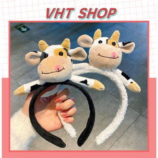 Bờm tóc rửa mặt hình bò sữa xinh xắn B34-VHT SHOP