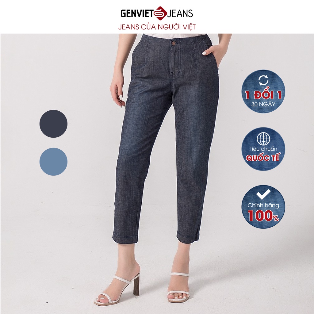 Quần Dài Jeans Nữ Ống Col DQ106J1560 GENVIET