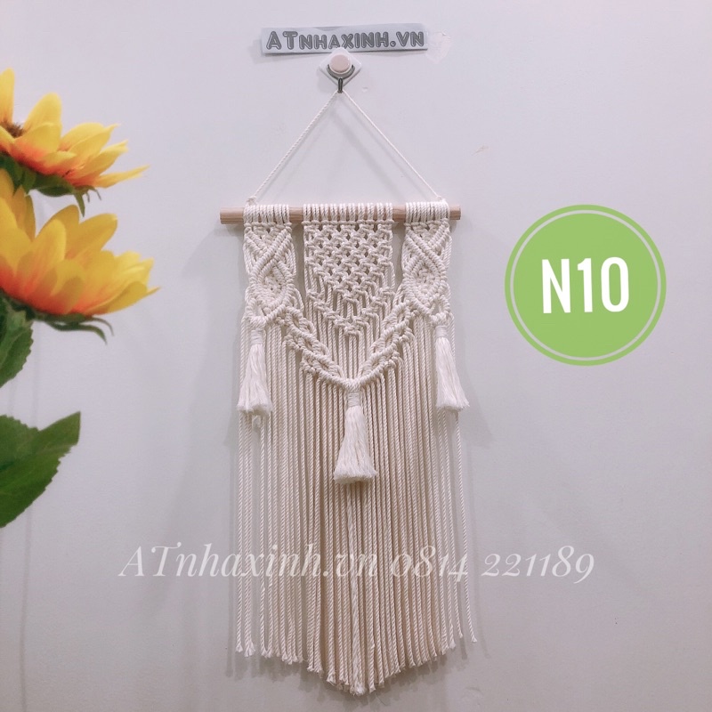 N10 mành treo tường tết macrame decor nội thất trang trí phòng cải tạo phòng treo trang trí