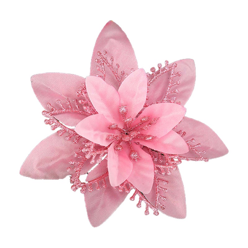 Hoa Cây Thông Giáng Sinh Lấp Lánh 13cm