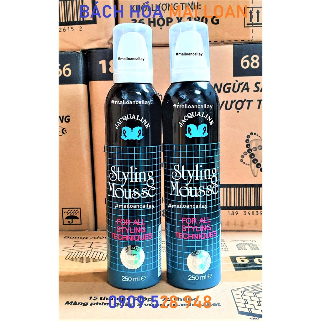 Keo xịt tóc Styling Mousse đen 250ml