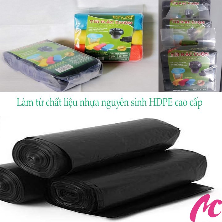 Combo 3 Cuộn Túi Rác Tự Phân Hủy Thân Thiện Môi Trường_MC486