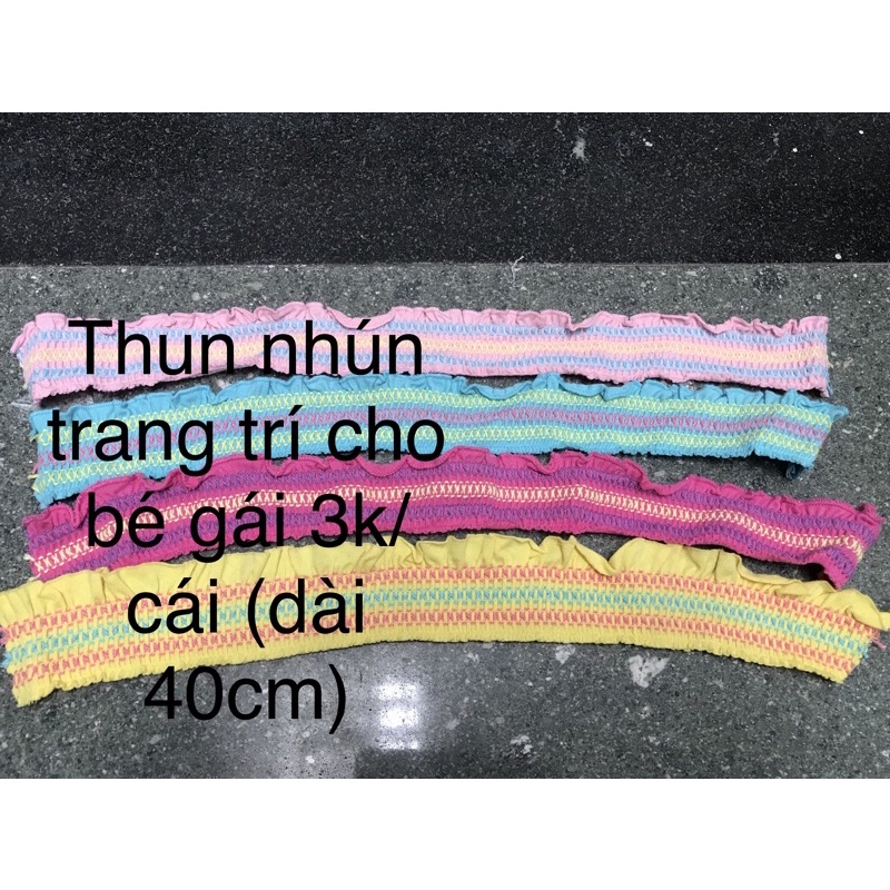 Dây nhún trang trí cho bé bản 5cm