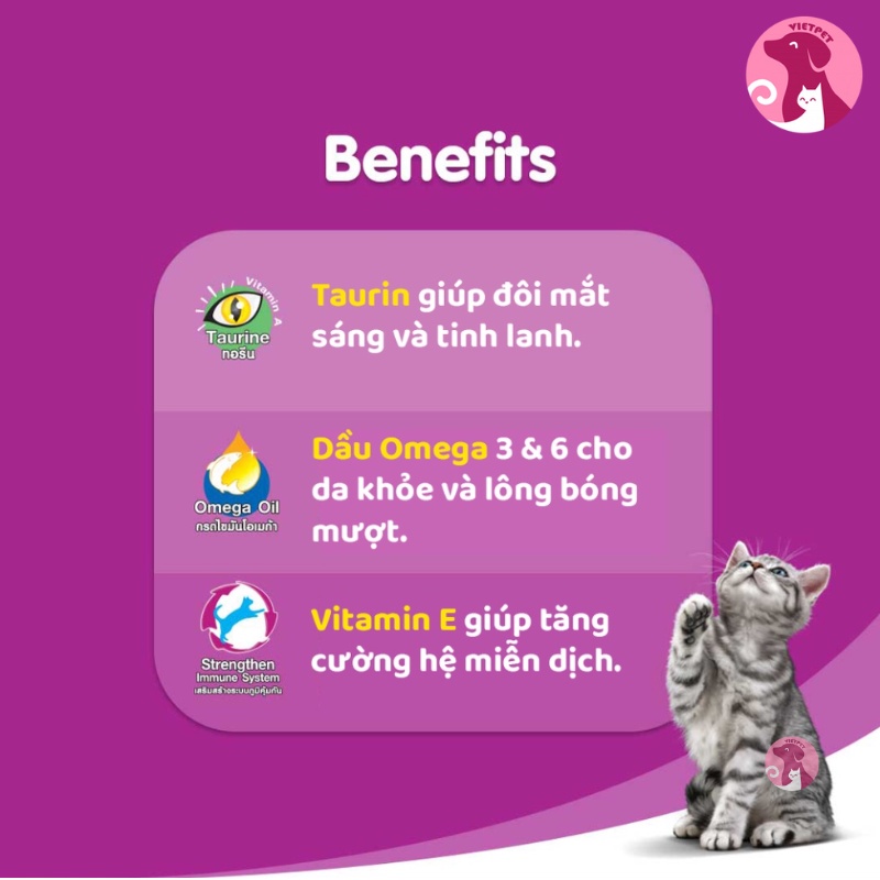 Pate Whiskas Tuna - Mix vị (80g) - Cho Mèo Lớn &amp; Mèo Nhỏ