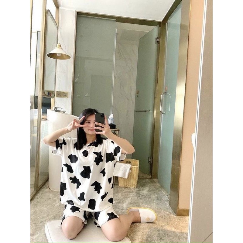 Bộ Bò Sữa Gia Đình Thun Lạnh KSS231