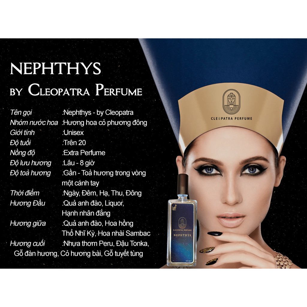 Nước hoa Nephthys 2ml by Cleopatra Perfume | BigBuy360 - bigbuy360.vn