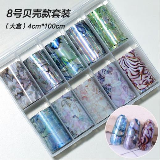 Foil dán móng vân đá ( hộp to )