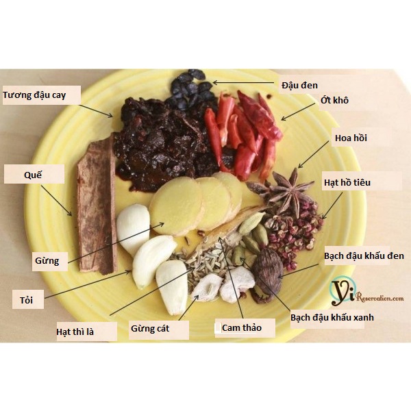 100g Gia Vị Lẩu Cay Tứ Xuyên  nấu 8-10 lít dùng 10 người ăn