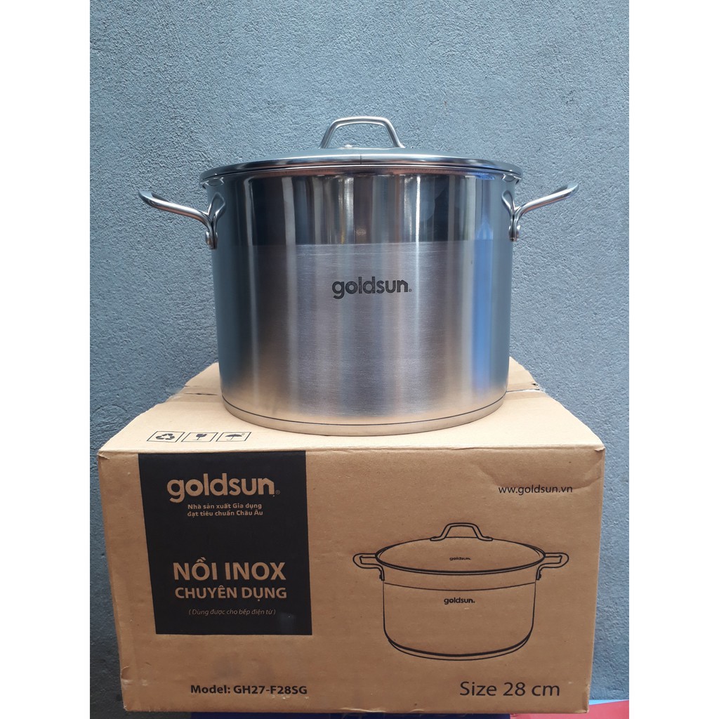 Nồi luộc gà inox Goldsun nhiều size