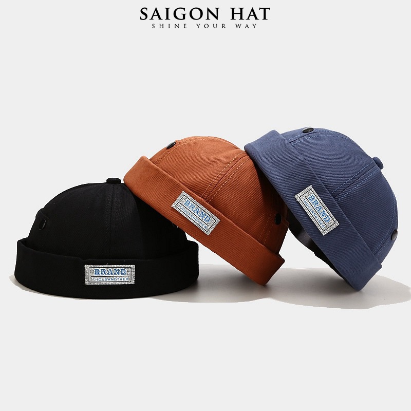 Mũ nón tròn miki hat nam nữ không vành BRAND form beanie phong cách Hàn Quốc SAIGON HAT