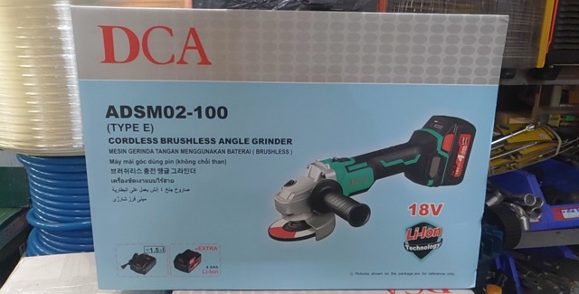 ADSM02-100e Máy mài góc dùng pin 100mm DCA