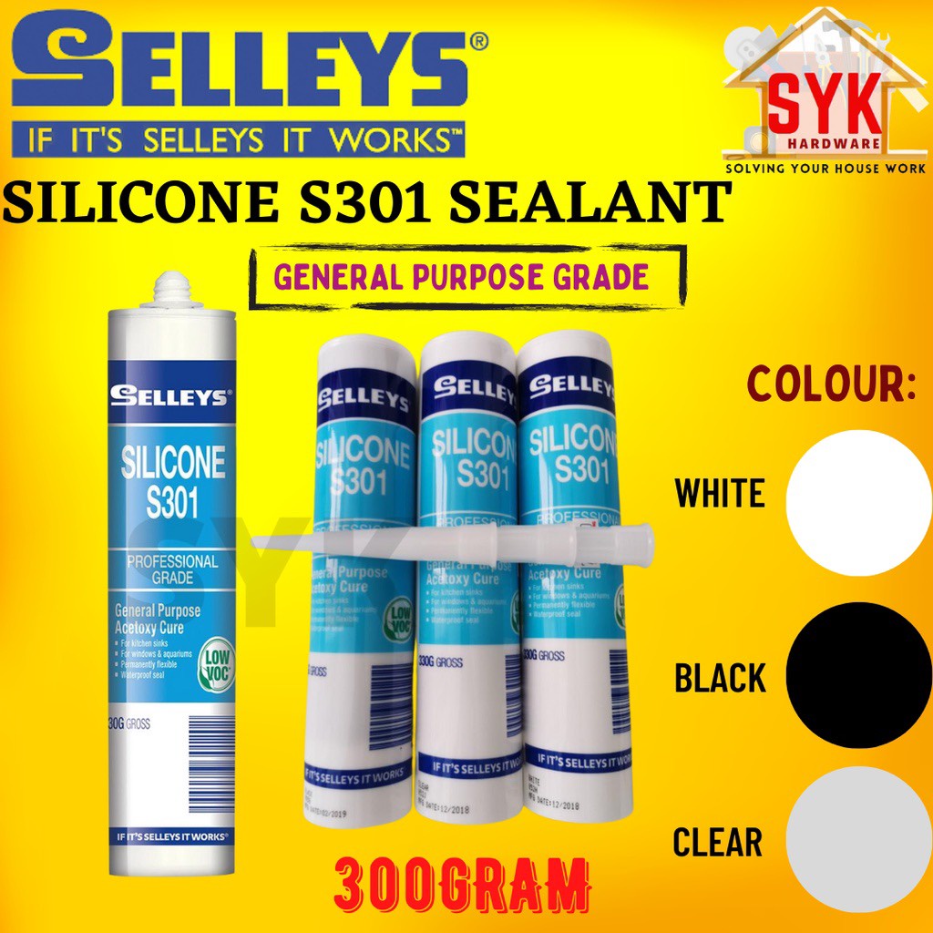 Keo Silicone gốc Axit đa dụng Selleys S301