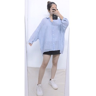 (2hand) Sơ mi Korea form oversize siêu to khổng lồ