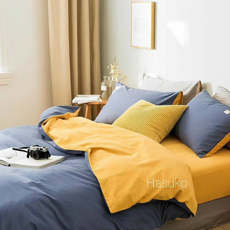 Bộ 4 món cotton đũi tici nhập khẩu nhiều mẫu mới