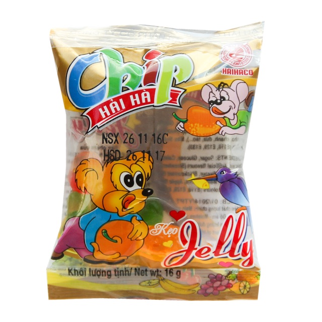5 GÓI KẸO JELLY CHIP HẢI HÀ 16G